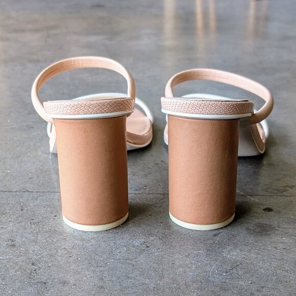 Dolce Vita Noles Heels Cream White Block Heel Mule Sandal size 10 - Picture 4 of 10